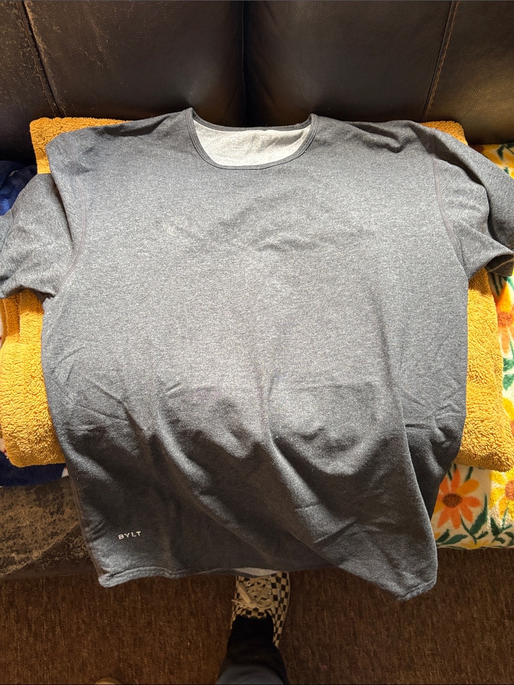 BYLT Basics Men's Heather Gray Short-Sleeve Crewneck Shirt